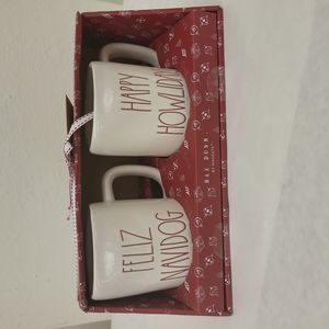 Rae Dunn Feliz Navidog & Happy Howlidays Mug Dog Gift Set